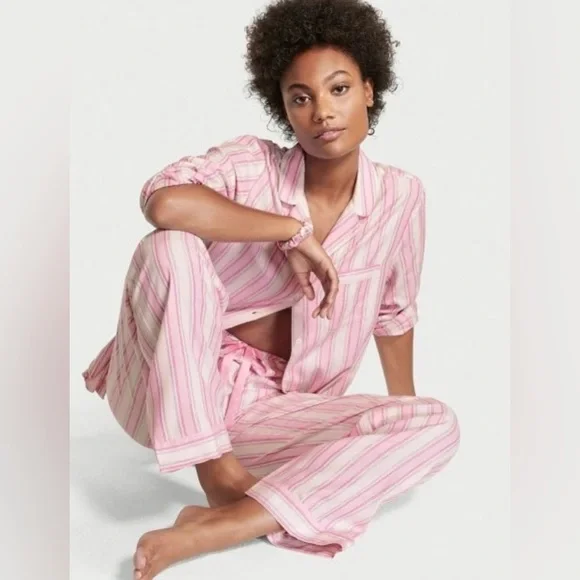 Victoria's Secret Pink Striped Pajama Set - Picture 2 of 6